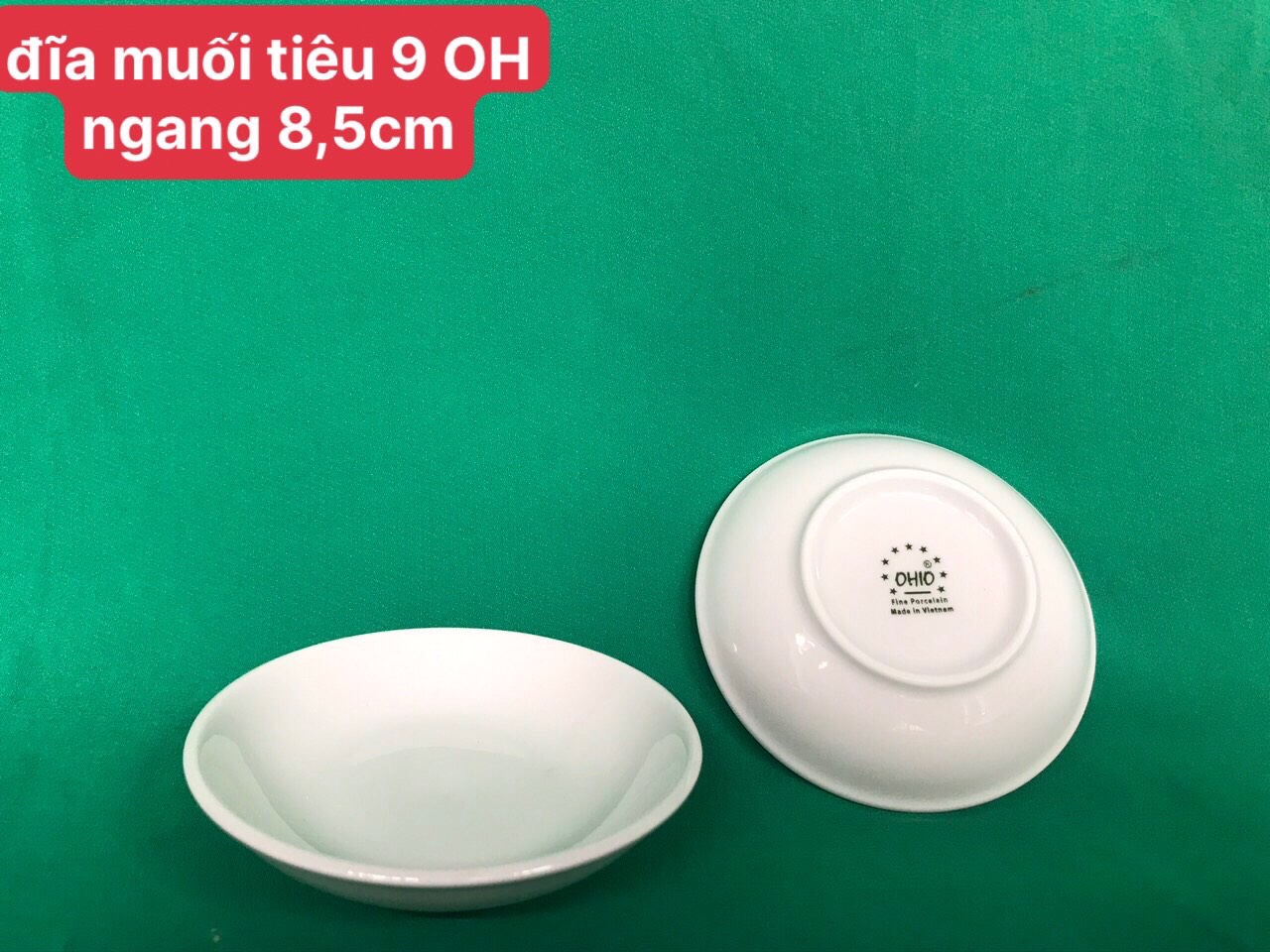 Đĩa Muối tiêu 9 trắng OHIO