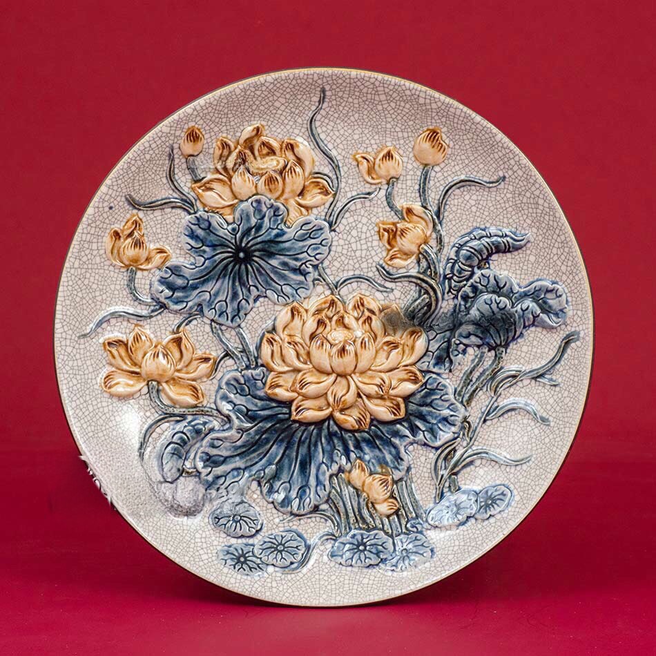 Mâm Bồng dạn nổi sen H25