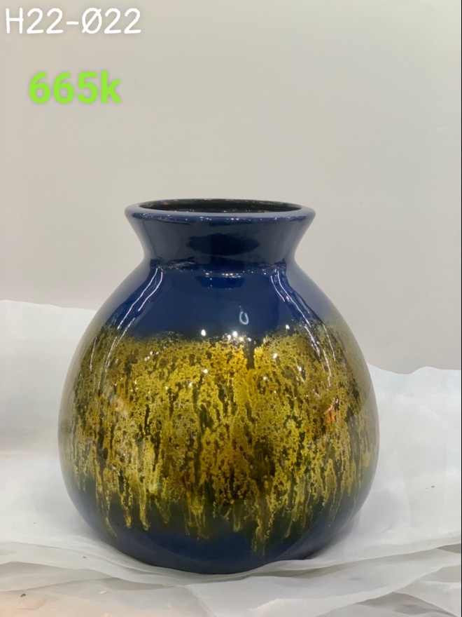 Lọ giỏ cua màu xanh coban