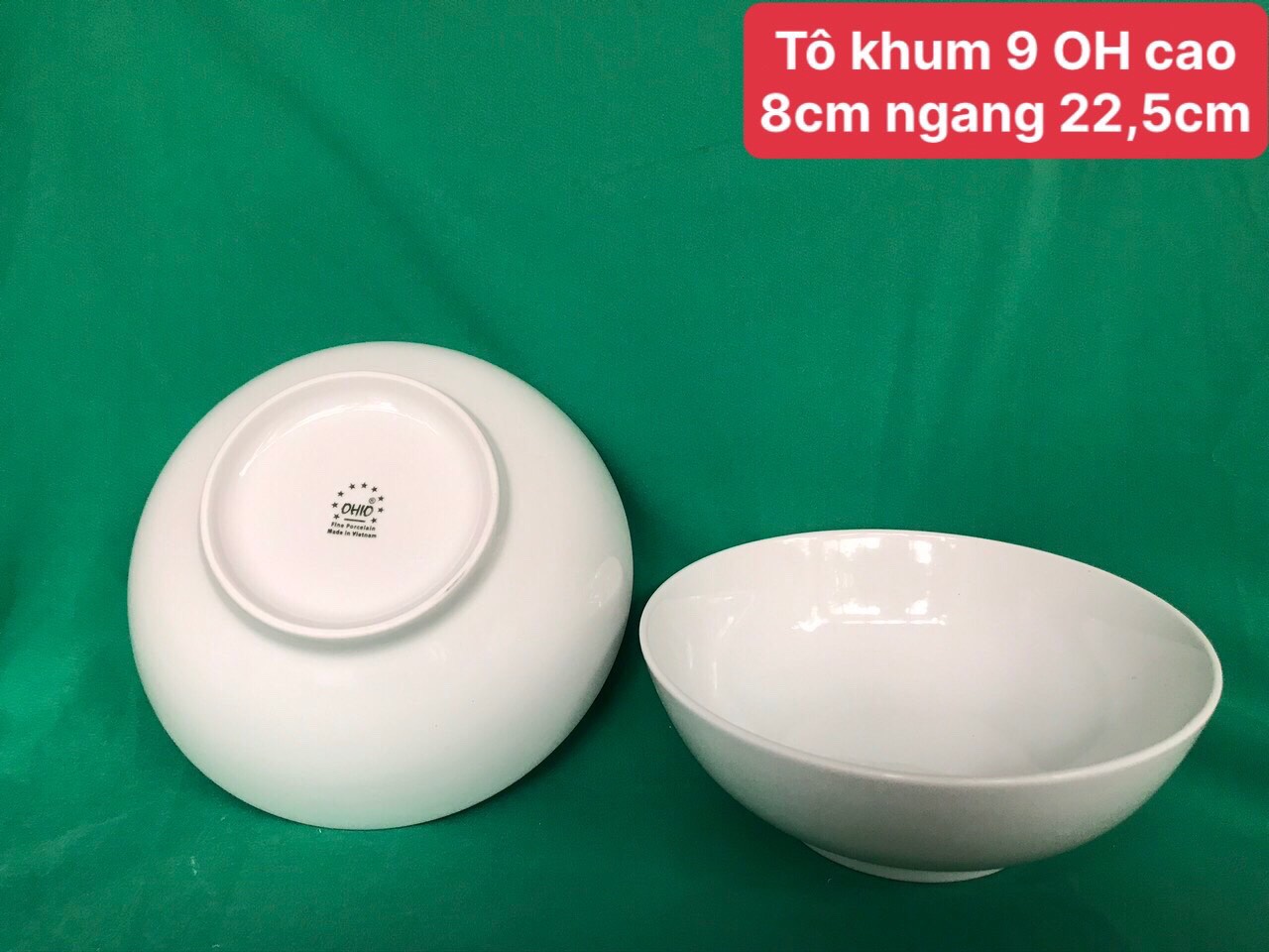 Tô khum 9 trắng OHIO